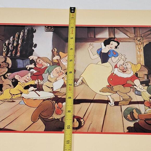 Vintage Snow White and the Seven Dwarfs - 1994 Lithograph Print - Walt Disney - Picture 7 of 9
